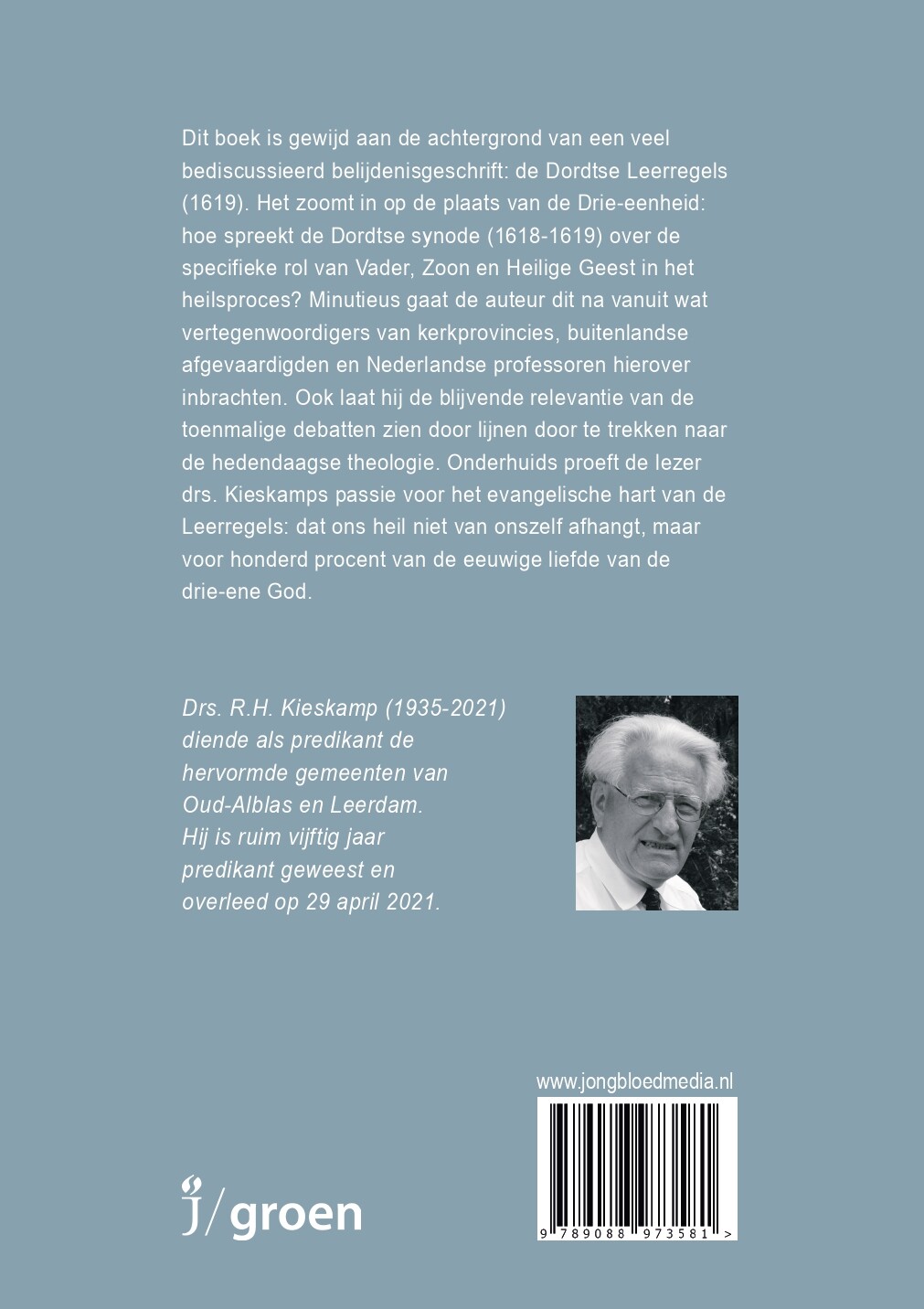 Drie-ene genade achterkant