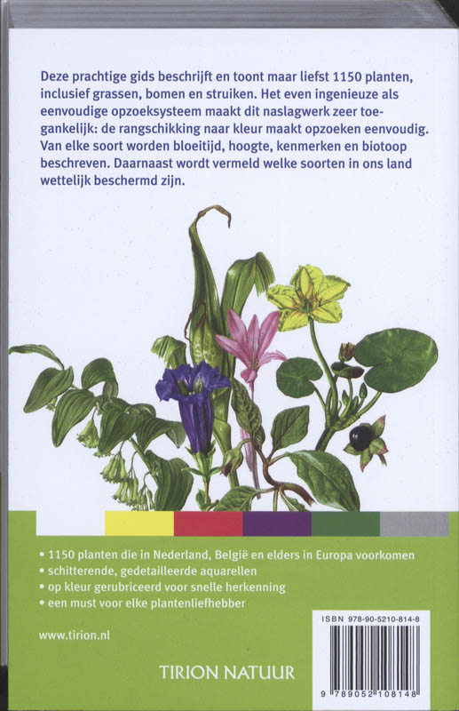 Nieuwe plantengids voor onderweg / Tirion natuur achterkant