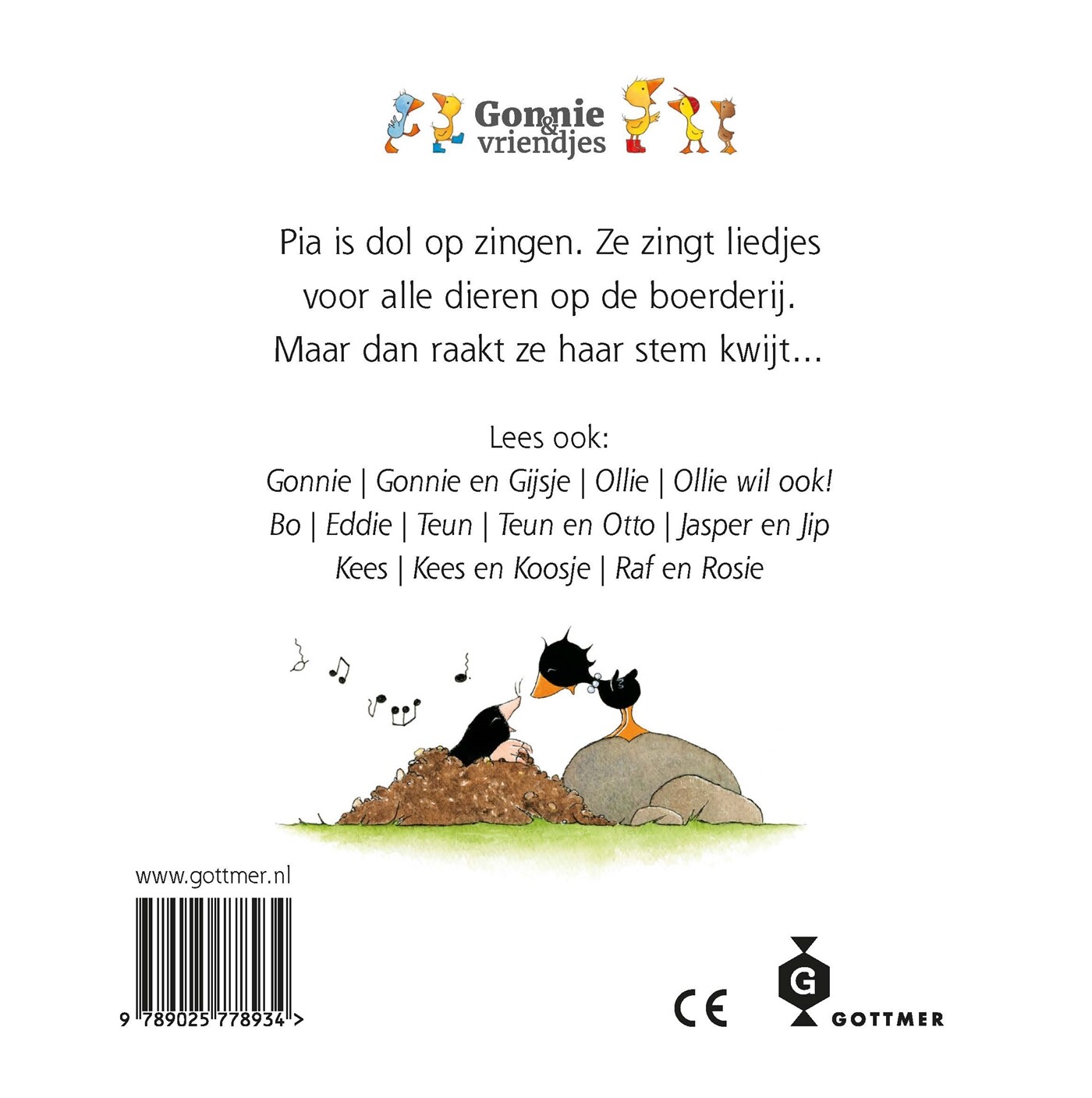 Pia / Gonnie & vriendjes achterkant