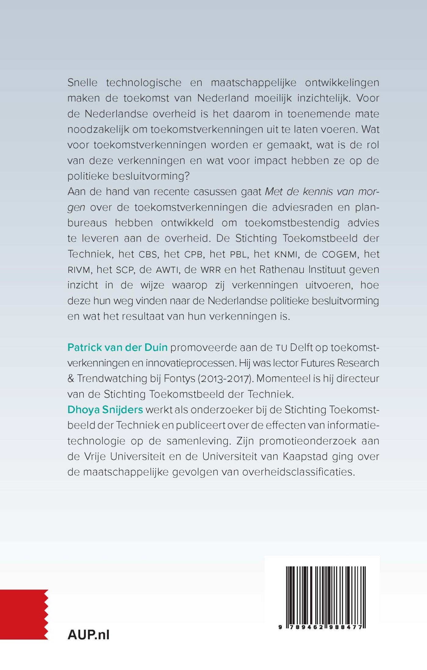 Met de kennis van morgen achterkant