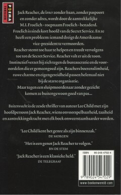 Buitenwacht / Jack Reacher / 6 achterkant