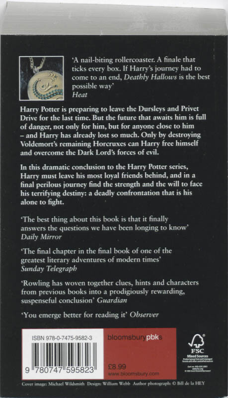 Harry Potter and the Deathly Hallows / Harry Potter / 7 achterkant