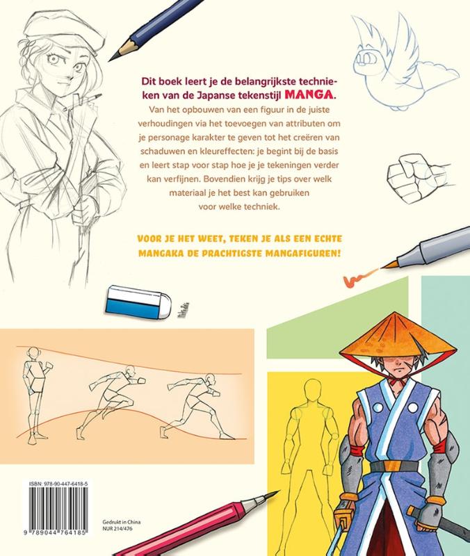 Manga tekenen voor beginners achterkant