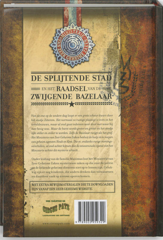 De splijtende stad en het raadsel van de zwijgende bazelaar De splijtende stad en het raadsel van de zwijgende bazelaar achterkant