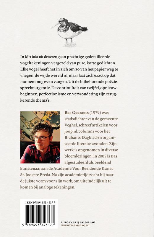 Met inkt uit de veren achterkant