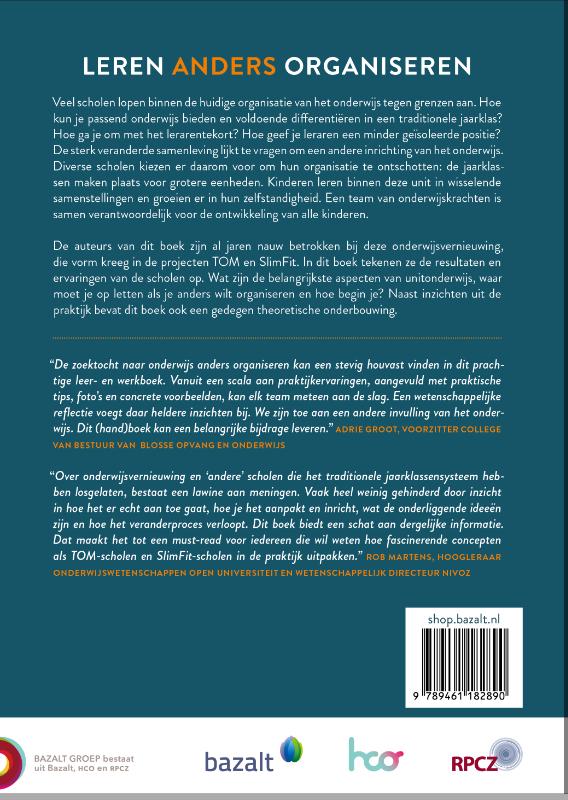 Leren anders organiseren Leren anders organiseren achterkant