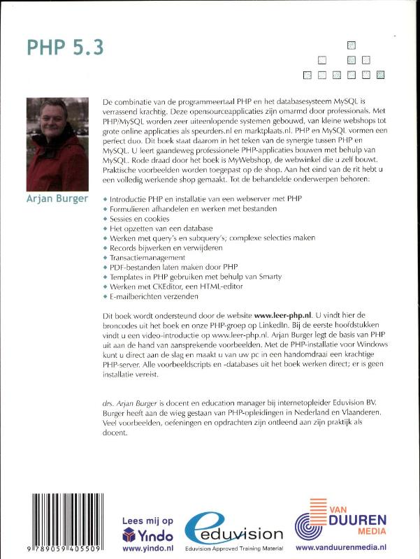 Handboek PHP 5.3 / Handboek achterkant