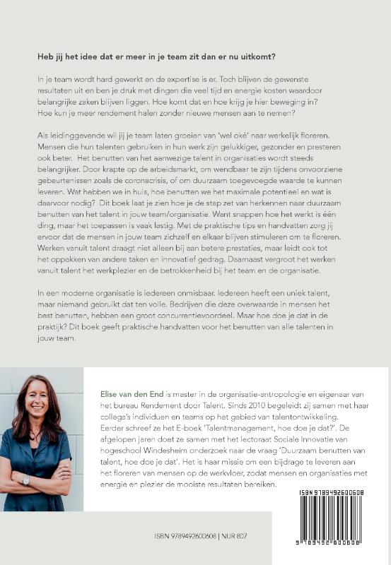 Rendement door talent achterkant