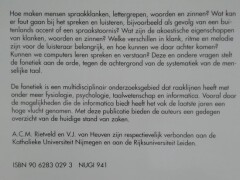 ALGEMENE FONETIEK achterkant