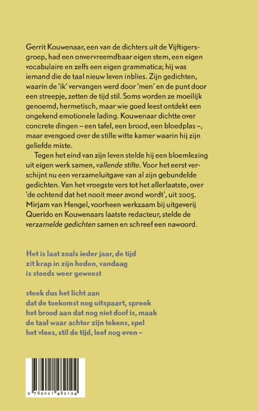 Verzamelde gedichten achterkant