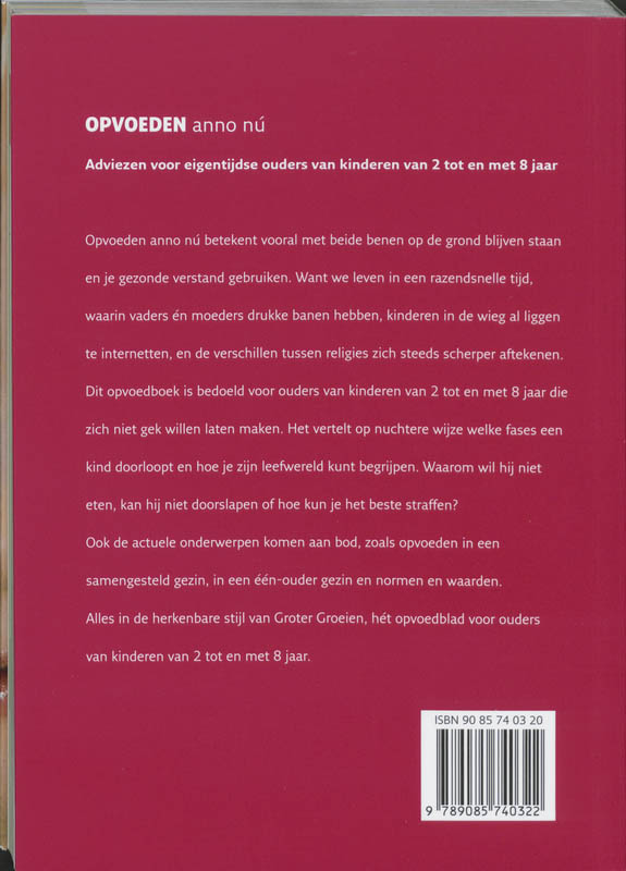 Opvoeden Anno Nu Opvoeden Anno Nu achterkant