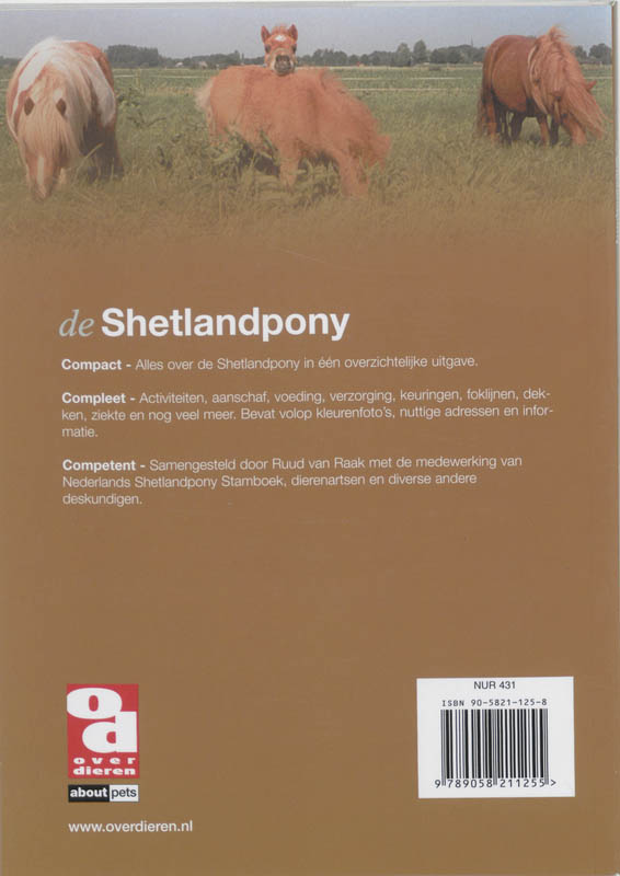 De Shetlandpony achterkant
