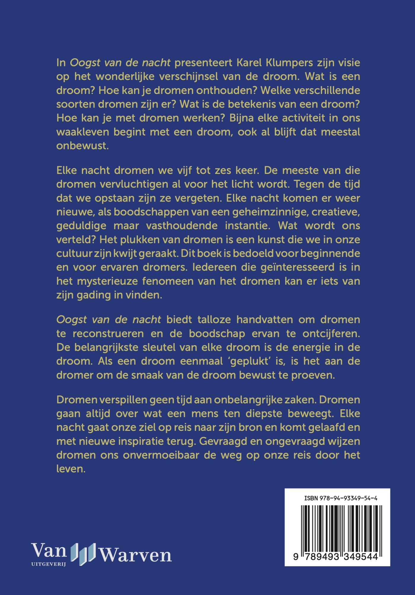 Oogst van de nacht achterkant
