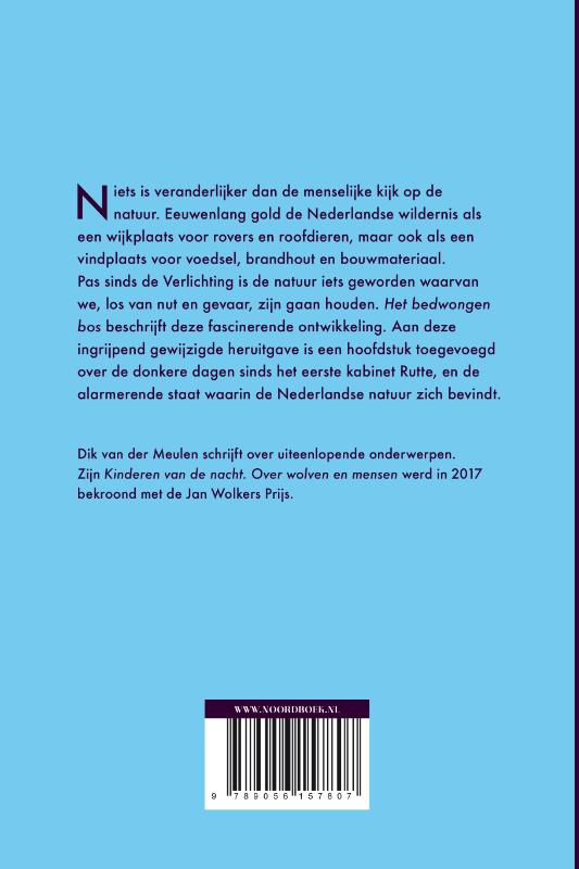 Het bedwongen bos achterkant