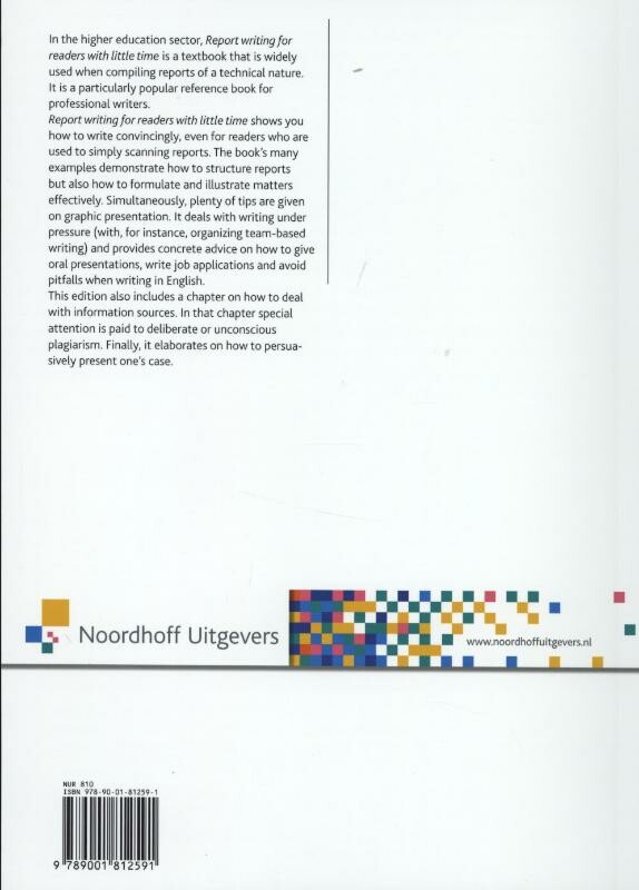 Report writing for readers with little time achterkant