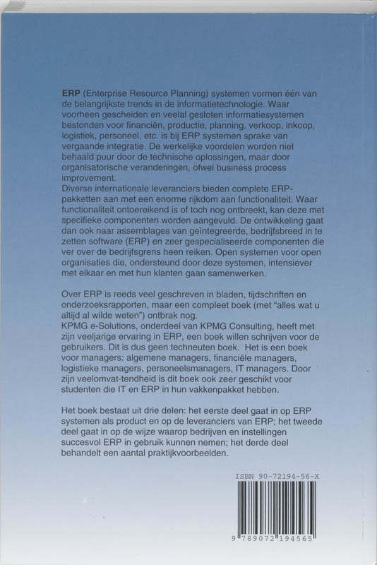 ERP in bedrijf ERP in bedrijf achterkant