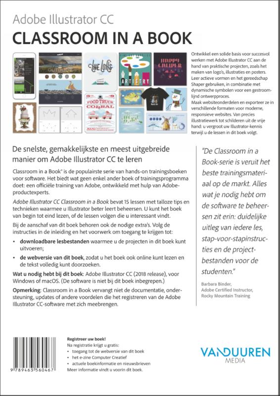 Adobe Illustrator CC Classroom in a book / 2018 release / classroom in a book achterkant