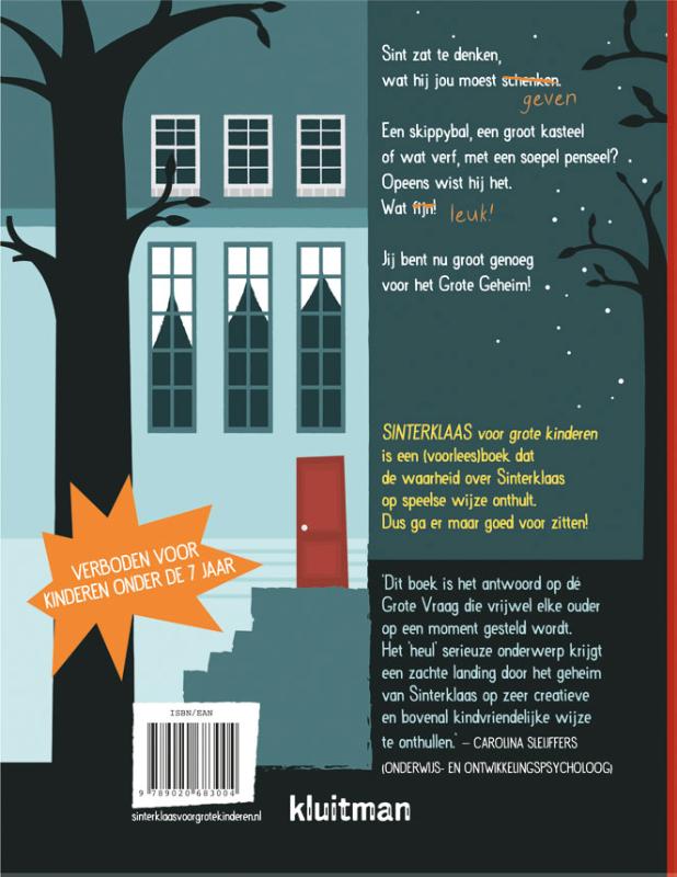 Sinterklaas voor grote kinderen Sinterklaas voor grote kinderen achterkant