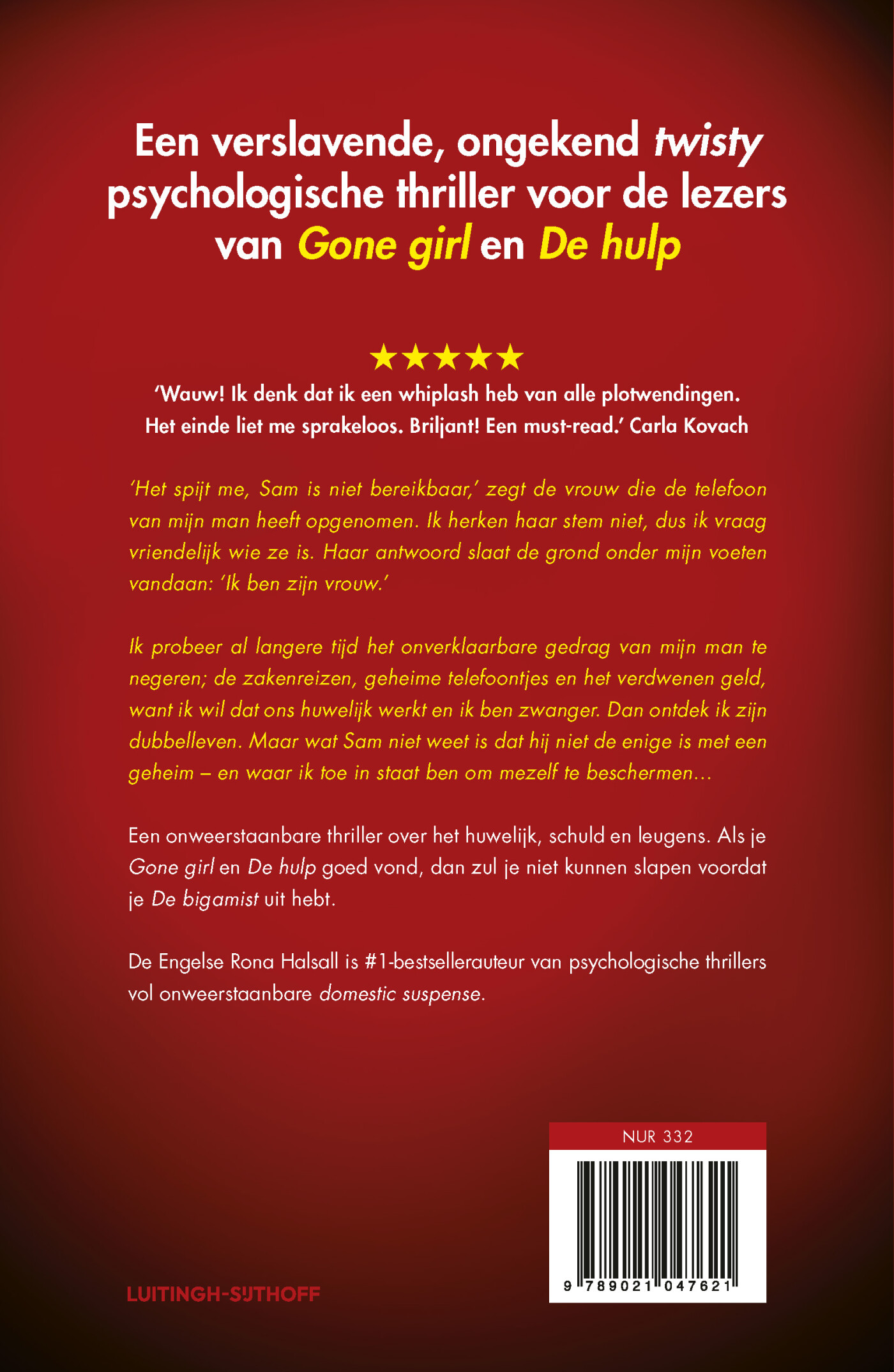 De bigamist achterkant