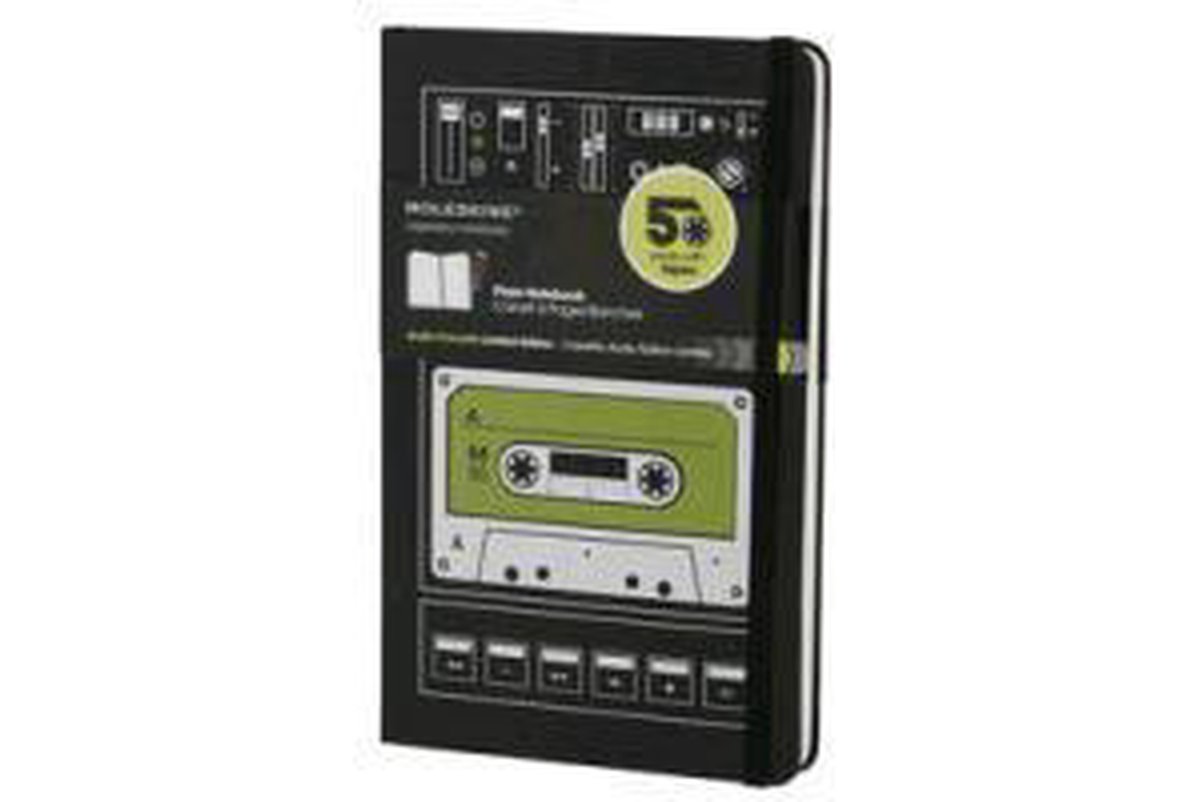 Moleskine Audio Cassette Notebook Plain Large