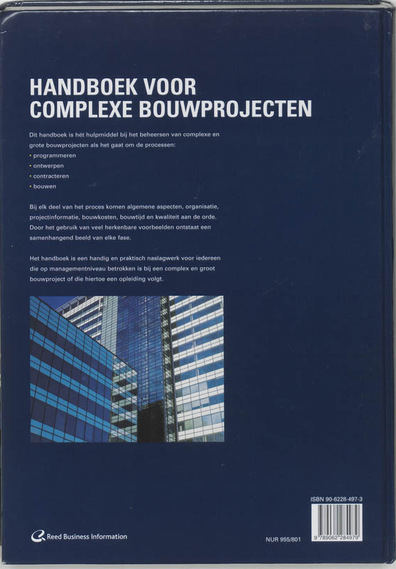 Handboek voor complexe bouwprojecten achterkant