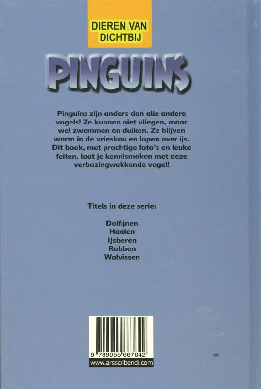 Pinguins / Dieren van dichtbij achterkant