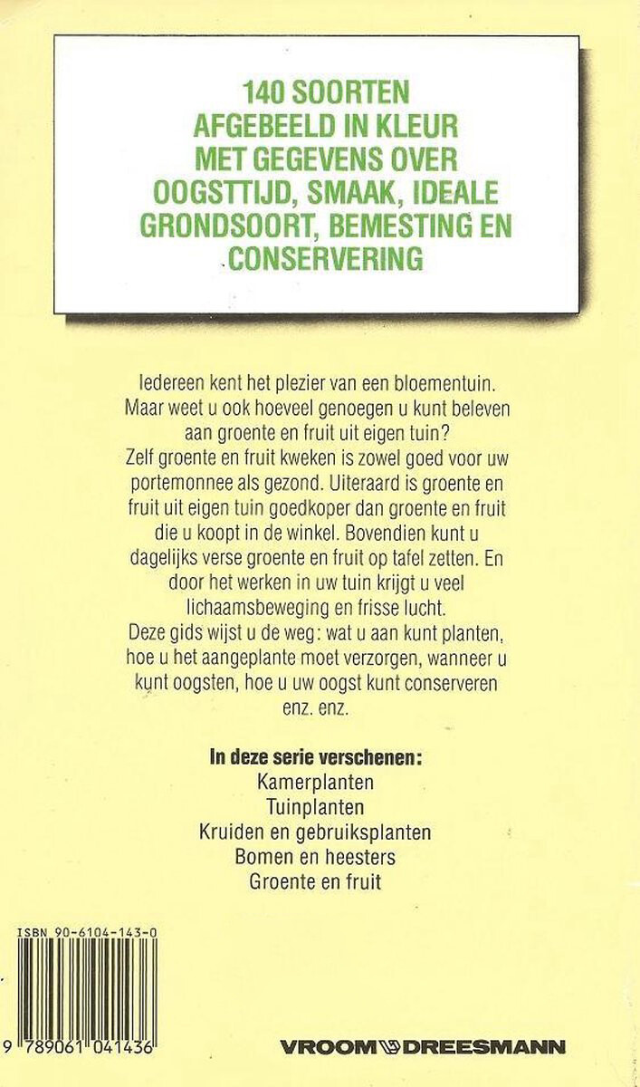 Het boek over groenten en fruit / Het boek over achterkant