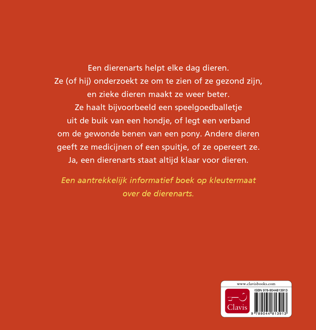 De dierenarts / Beroepenreeks achterkant