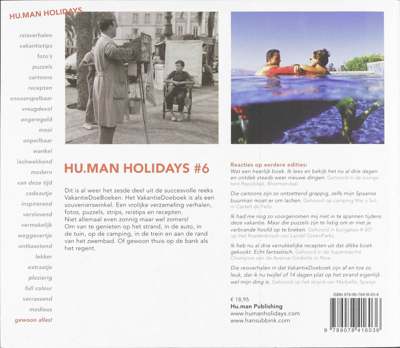 Human Holidays Vakantie Doeboek 6 achterkant