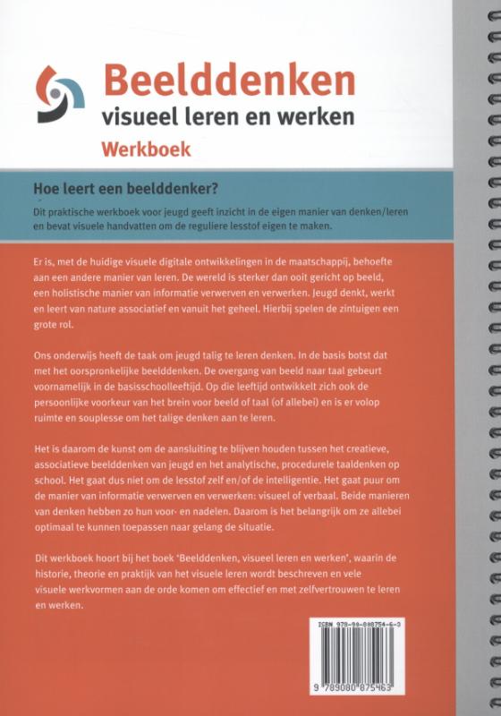 Beelddenken, visueel leren en werken werkboek achterkant