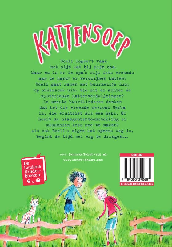 Kattensoep achterkant