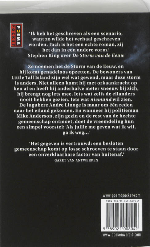 Storm of the century achterkant