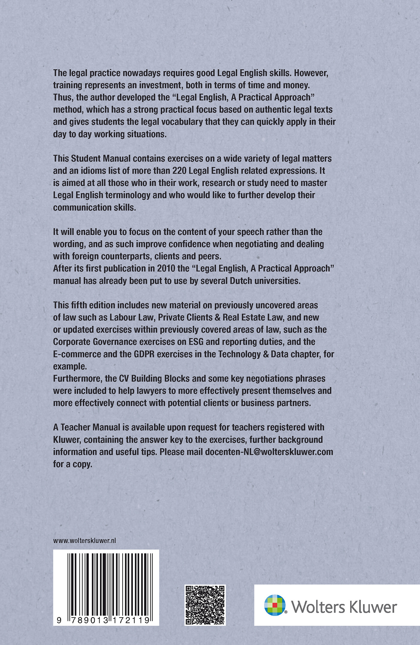 Legal English achterkant