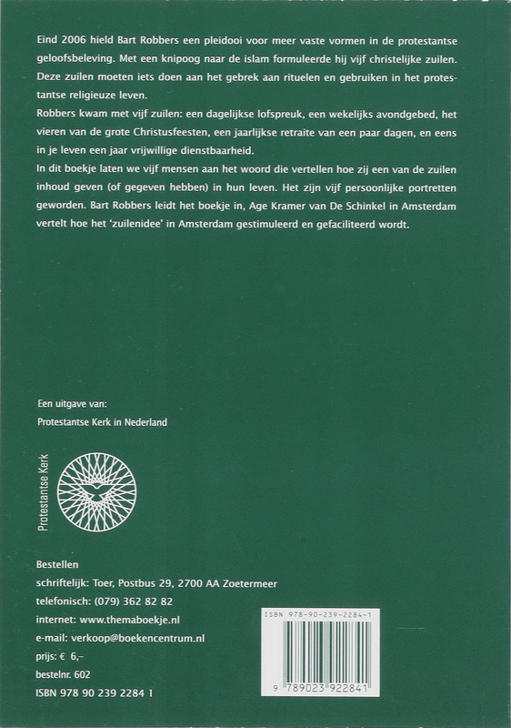 Met hart en ziel en handen / Toerbrochure / 602 achterkant