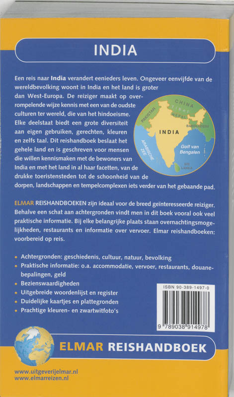 Reishandboek / India / Elmar reishandboek achterkant