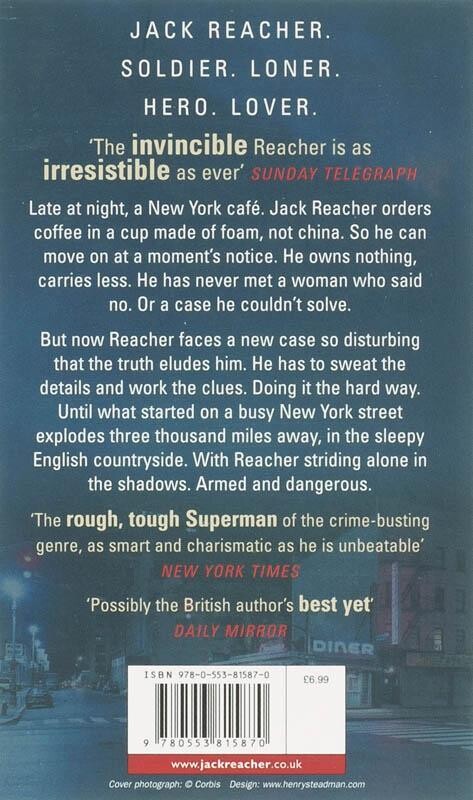The Hard Way / Jack Reacher / 10 achterkant