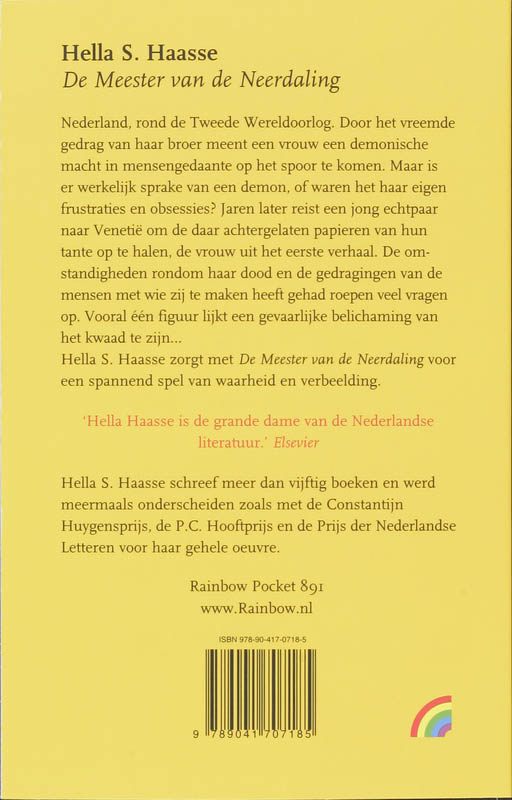 De meester van de Neerdaling / Rainbow pocketboeken / 891 De meester van de Neerdaling / Rainbow pocketboeken / 891 achterkant