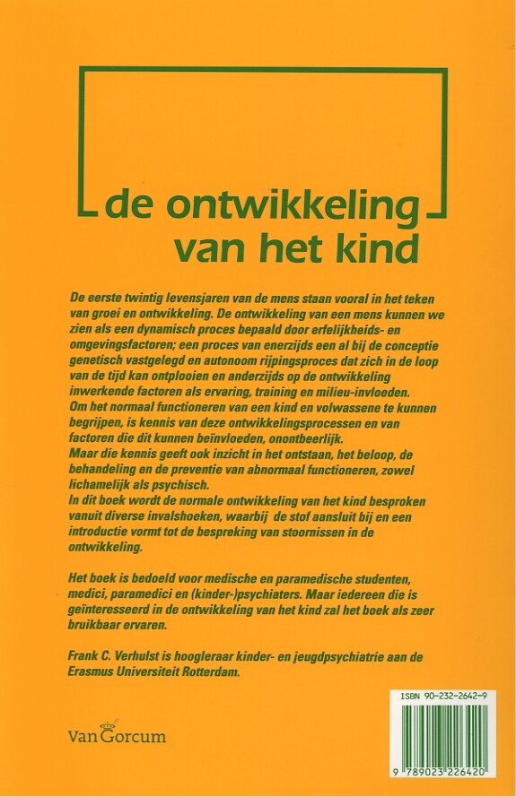 De ontwikkeling van het kind achterkant