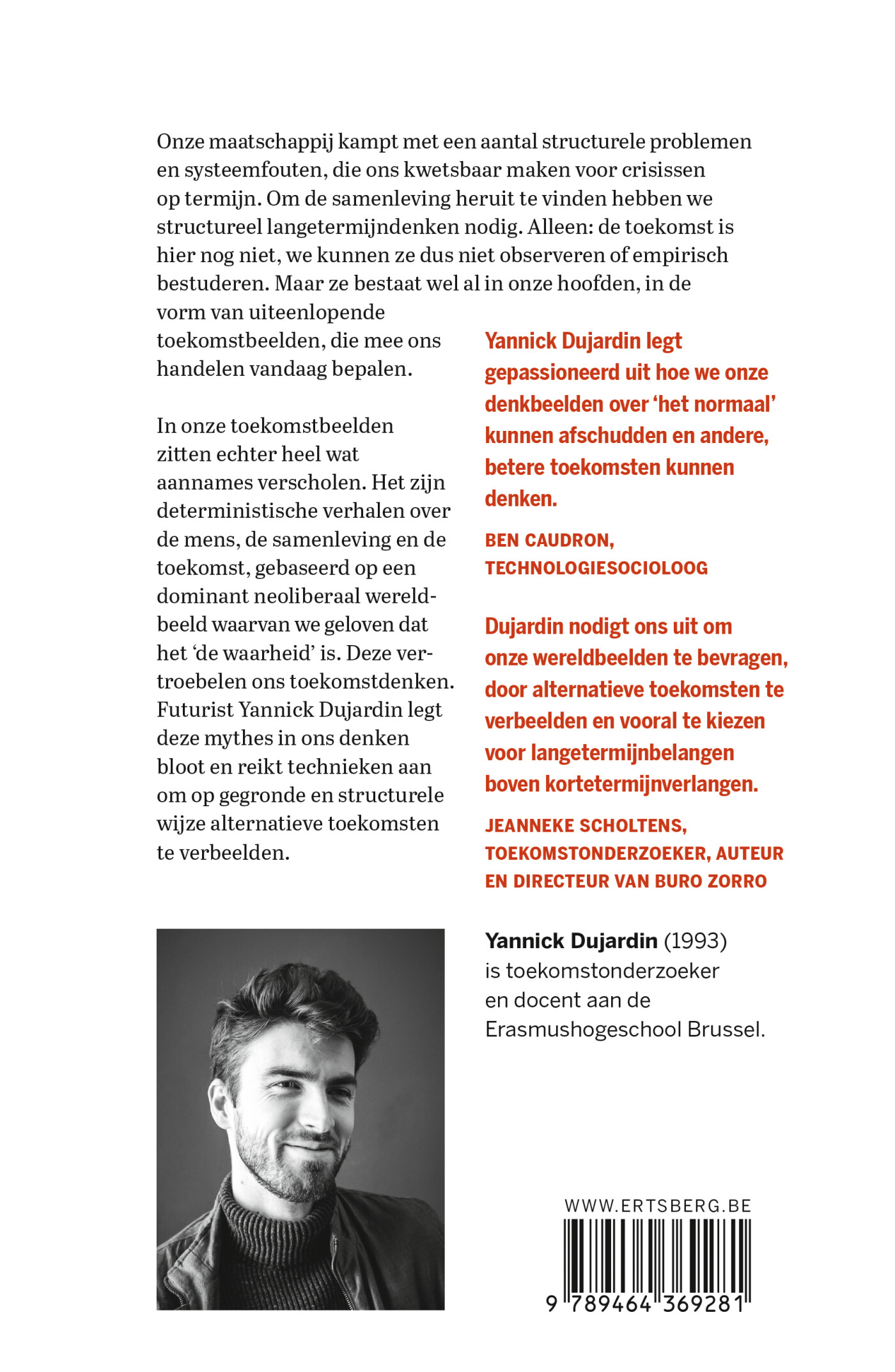 De mythes van de toekomst achterkant