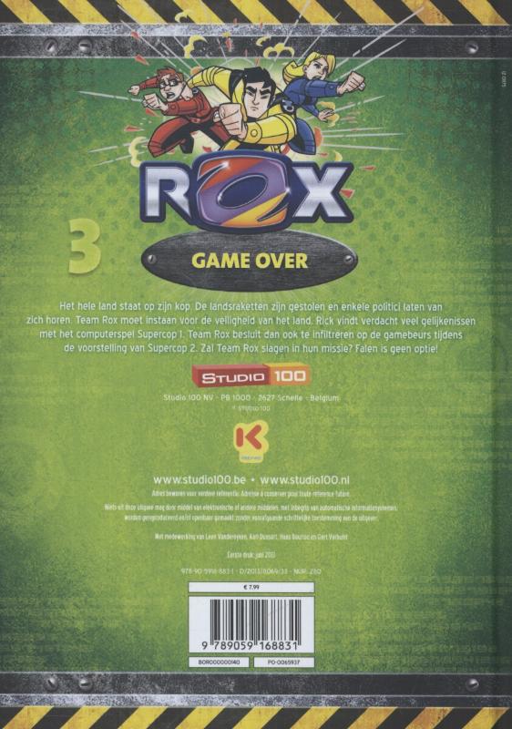 Rox 3 - Game over achterkant