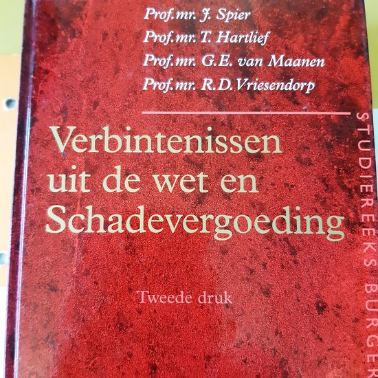 Verbintenissen uit de wet en schadevergoeding / Studiereeks burgerlijk recht / 5