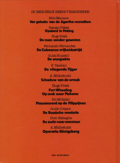 Het dodenmasker / Avonturier-reeks / 13 achterkant