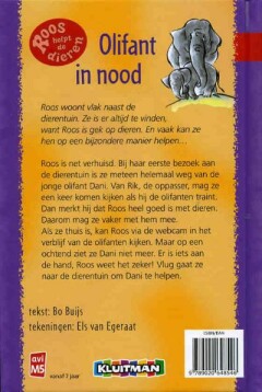 Olifant in nood / Roos helpt de dieren achterkant