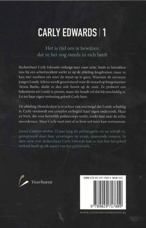 Onschuldig / Carly Edwards achterkant