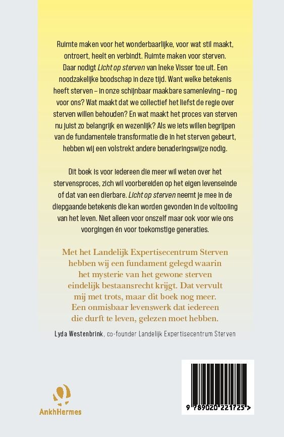 Licht op sterven achterkant