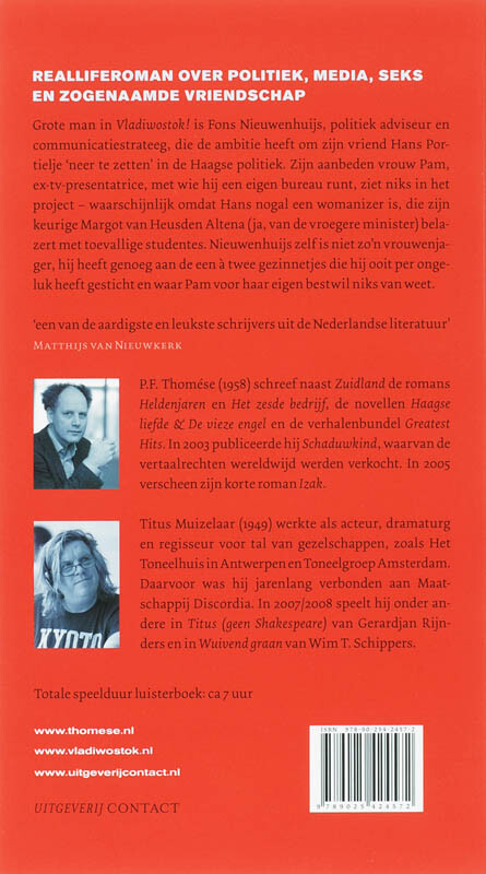 Titus Muizelaar leest Vladiwostok! achterkant