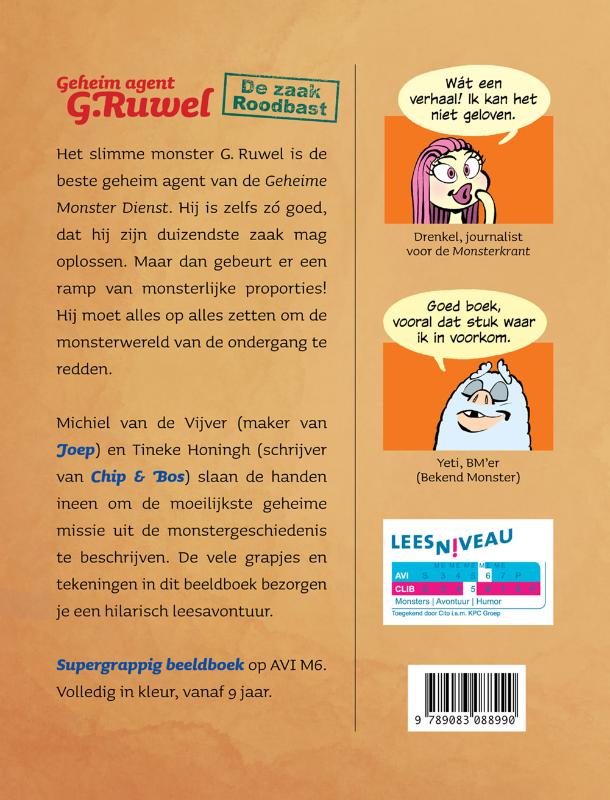 De zaak Roodbast / Geheim agent G. Ruwel / Geheim agent G.Ruwel achterkant