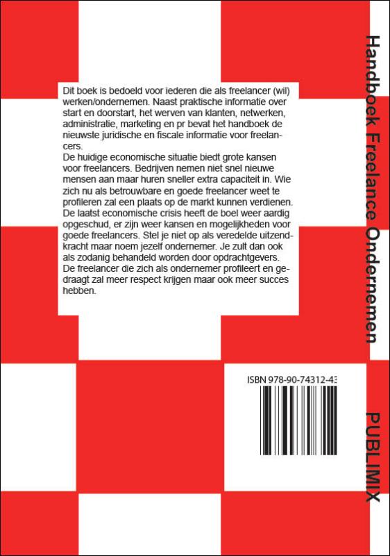 Freelance Ondernemen  / 2011 / deel Handboek achterkant