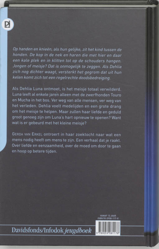 Huilen naar de maan / Davidsfonds/Infodok-jeugd achterkant