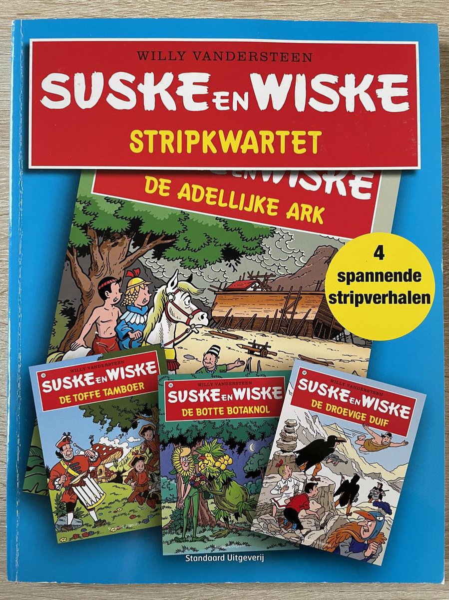 Suske en Wiske stripkwartet blauw 4 spannende verhalen